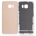 Back Cover Glass For Samsung Galaxy S6 Edge (No Logo) (Aftermarket Plus) (Gold)