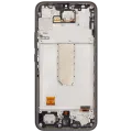 Дисплейний модуль (OLED) з рамкою для Samsung Galaxy A34 5G (A346 / 2023) (Refurbished) (Graphite)