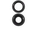 Back Camera Lens With Bracket & Bezel For iPhone 11 (2 Piece Set) (Aftermarket Plus) (Black)