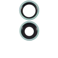 Back Camera Lens With Bracket & Bezel For iPhone 11 (2 Piece Set) (Aftermarket Plus) (Green)