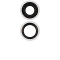 Back Camera Lens With Bracket & Bezel For iPhone 11 (2 Piece Set) (Aftermarket Plus) (White)