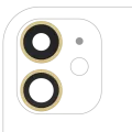 Back Camera Lens With Bracket & Bezel For iPhone 11 (2 Piece Set) (Aftermarket Plus) (Yellow)