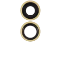 Back Camera Lens With Bracket & Bezel For iPhone 11 (2 Piece Set) (Aftermarket Plus) (Yellow)