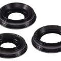Back Camera Lens With Bracket & Bezel For iPhone 11 Pro / Pro Max (3 Piece Set) (Aftermarket Plus) (Black)