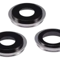 Back Camera Lens With Bracket & Bezel For iPhone 11 Pro / Pro Max (3 Piece Set) (Aftermarket Plus) (White)