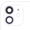 Back Camera Lens With Bracket & Bezel For iPhone 12 / 12 Mini (Aftermarket Plus) (Purple)