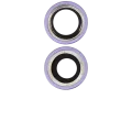 Back Camera Lens With Bracket & Bezel For iPhone 12 / 12 Mini (Aftermarket Plus) (Purple)