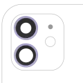 Back Camera Lens With Bracket & Bezel For iPhone 12 / 12 Mini (Real Sapphire) (Premium) (Purple)