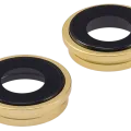 Back Camera Lens With Bracket & Bezel For iPhone 14 / 14 Plus (2 Piece Set) (Premium) (Yellow)