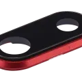 Back Camera Lens With Bracket & Bezel For iPhone 8 Plus (Aftermarket Plus) (Red) (10 Pack)