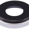 Back Camera Lens With Bracket & Bezel For iPhone XR (Real Sapphire) (Premium) (White) (10 Pack)