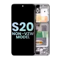 OLED Assembly With Frame For Samsung Galaxy S20 5G (Non-Verizon 5G UW Frame) (Service Pack) (Cloud White)