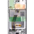 OLED Assembly With Frame For Samsung Galaxy S20 5G (Non-Verizon 5G UW Frame) (Service Pack) (Cloud White)