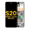 OLED Assembly With Frame For Samsung Galaxy S20 5G (Non-Verizon 5G UW Frame) (Refurbished) (Cloud White)