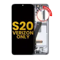 OLED Assembly With Frame For Samsung Galaxy S20 5G (Verizon 5G UW Frame Only) (Refurbished) (Cloud White)