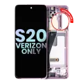 OLED Assembly With Frame For Samsung Galaxy S20 5G (Verizon 5G UW Frame Only) (Service Pack) (Cloud Pink)