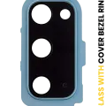 Back Camera Lens With Cover Bezel Ring For Samsung Galaxy S20 / S20 5G (Cloud Blue)