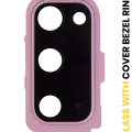 Back Camera Lens With Cover Bezel Ring For Samsung Galaxy S20 / S20 5G (Cloud Pink)