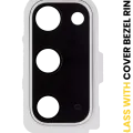 Back Camera Lens With Cover Bezel Ring For Samsung Galaxy S20 / S20 5G (Cloud White)