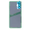 Back Cover Glass With Camera Lens For Samsung Galaxy S20 5G (No Logo) (Aftermarket Plus) (Cloud Blue)