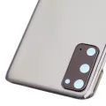 Back Cover Glass With Camera Lens For Samsung Galaxy S20 5G (No Logo) (Aftermarket Plus) (Cosmic Gray)