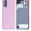 Back Cover Glass With Camera Lens For Samsung Galaxy S20 5G (No Logo) (Aftermarket Plus) (Cloud Pink)