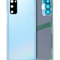 Back Cover Glass With Camera Lens For Samsung Galaxy S20 (Service Pack) (Cloud Blue)