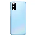 Back Cover Glass With Camera Lens For Samsung Galaxy S20 (Service Pack) (Cloud Blue)
