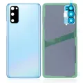 Back Cover Glass With Camera Lens For Samsung Galaxy S20 (Service Pack) (Cloud Blue)