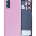 Back Cover Glass With Camera Lens For Samsung Galaxy S20 5G (Service Pack) (Cloud Pink)