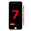 LCD Assembly With Steel Plate For iPhone 7 (Aftermarket Pro: XO7 Incell) (Black)
