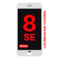 Дисплейний модуль (LCD) зі сталевою пластиною для iPhone 8 / SE (2020 / 2022) (Aftermarket Pro: XO7 Incell) (білий)