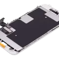 Дисплейний модуль (LCD) зі сталевою пластиною для iPhone 8 / SE (2020 / 2022) (Aftermarket Pro: XO7 Incell) (білий)