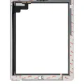 Digitizer For iPad 2 (Home Button Pre-Installed) (Aftermarket Plus) (White)