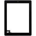 Digitizer For iPad 2 (Home Button Pre-Installed) (Aftermarket Plus) (Black)