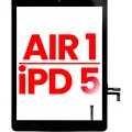Digitizer For iPad Air 1 / iPad 5 (2017) (Home Button Pre-Installed For iPad Air 1) (Aftermarket Plus) (Black)