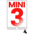 Digitizer With IC Chip For iPad Mini 3 (No Home Button Installed) (Aftermarket Plus) (White)