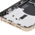 Back Housing W/ Small Parts For iPhone 12 Pro (EU / Global Version) (Used OEM Pull: Grade B) (Gold)