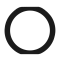 Home Button Gasket For iPad Mini 3 / Air 2 / Pro 9.7" (Black) (10 Pack)