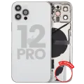 Back Housing W/ Small Parts For iPhone 12 Pro (US Version) (Used OEM Pull: Grade A) (Silver)