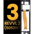 LCD Assembly With Frame For T-Mobile Revvl 2 (5052W / 2019) (Refurbished) (Black)
