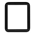 2 in 1 Front Cover Glass with OCA For Watch Series 1 (42MM)