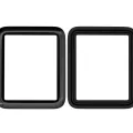 2 in 1 Front Cover Glass with OCA For Watch Series 1 (38MM)