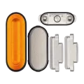 Sidekey Button Set For Watch Series Ultra(1st Gen) (49MM) (Orange / Silver) (5 Piece Set)