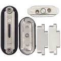Sidekey Button Set For Watch Series Ultra(1st Gen) (49MM) (Orange / Silver) (5 Piece Set)