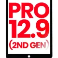 Digitizer For iPad Pro 12.9" 2nd Gen (2017) (OCA Pre-Installed & Glass Separation Required) (Aftermarket Plus) (Black)