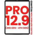 Digitizer For iPad Pro 12.9" 3rd Gen (2018) / 12.9" 4th Gen (2020) (OCA Pre-Installed & Glass Separation Required) (Aftermarket Plus) (All Colors)