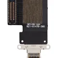 Charging Port Flex Cable For iPad Pro 12.9" 3rd Gen (2018) / 4th Gen (2020) / iPad Pro 11" 1st Gen (2018) / Pro 11" 2nd Gen (2020) (Aftermarket Plus) (Black)