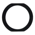 Home Button Gasket For iPad Pro 10.5"/ Pro 12.9" 1st Gen / Pro 12.9" 2nd Gen/ Pro 9.7"/ iPad 5/ iPad 6 / iPad 7/ iPad 8/ iPad 9 / Air 1 / Air 2 / Mini 3 / Mini 4 / Mini 5 (Black) (10 Pack)