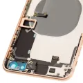 Back Housing W/ Small Components Pre-Installed For iPhone 8 Plus (Used OEM Pull: Grade C) (Gold)